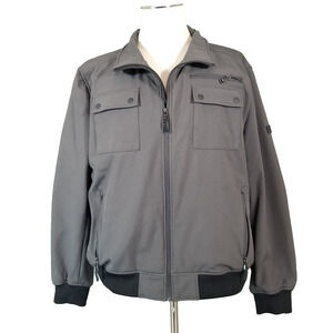 Calvin Klein Jacket Men's XL extra large Gray Water Wind Resistant Breathable